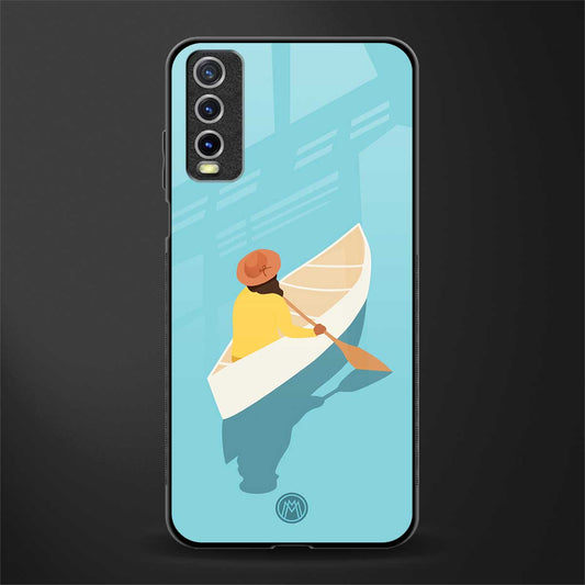 boat girl glass case for vivo y20 image
