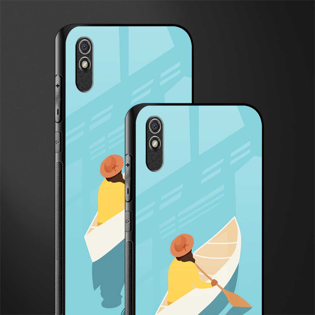 boat girl glass case for redmi 9a image-2