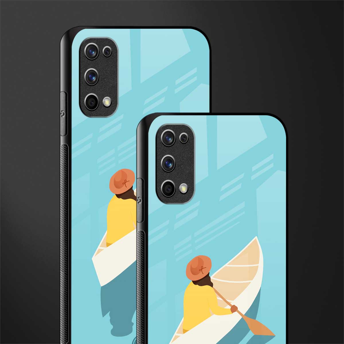 boat girl glass case for realme 7 pro image-2