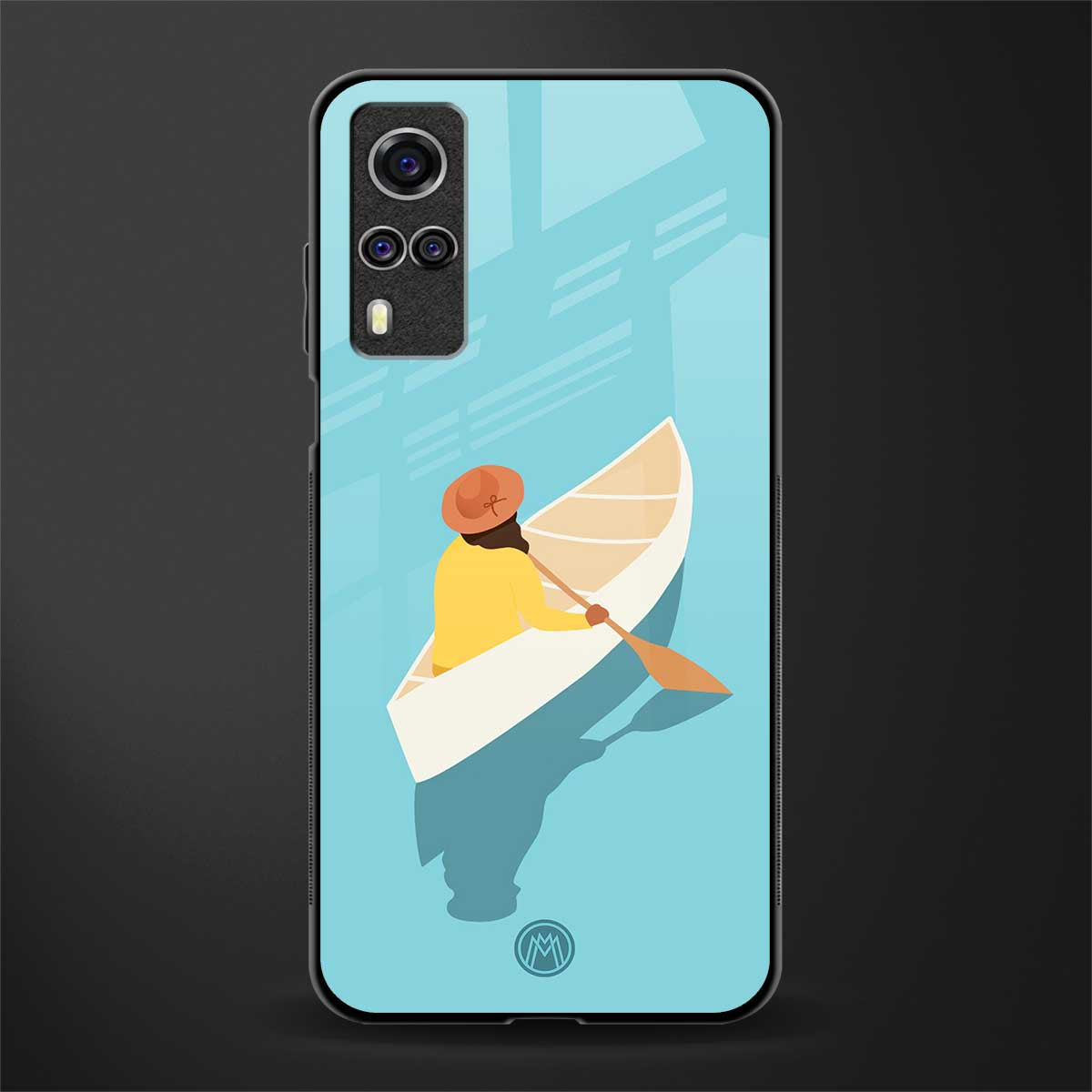 boat girl glass case for vivo y51 image