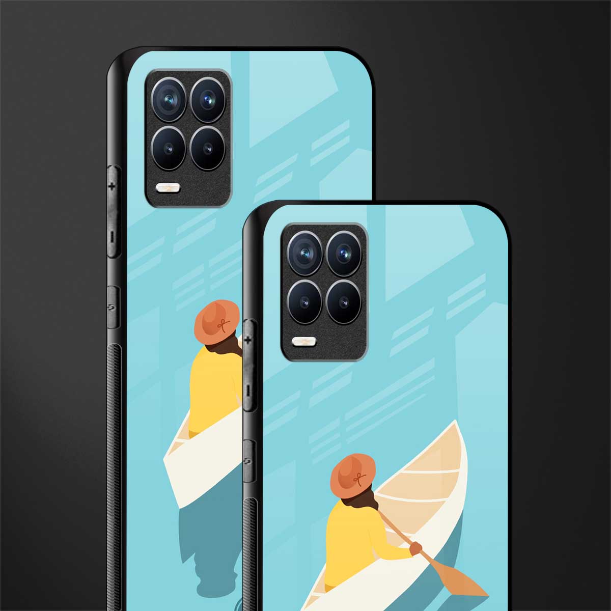 boat girl glass case for realme 8 4g image-2