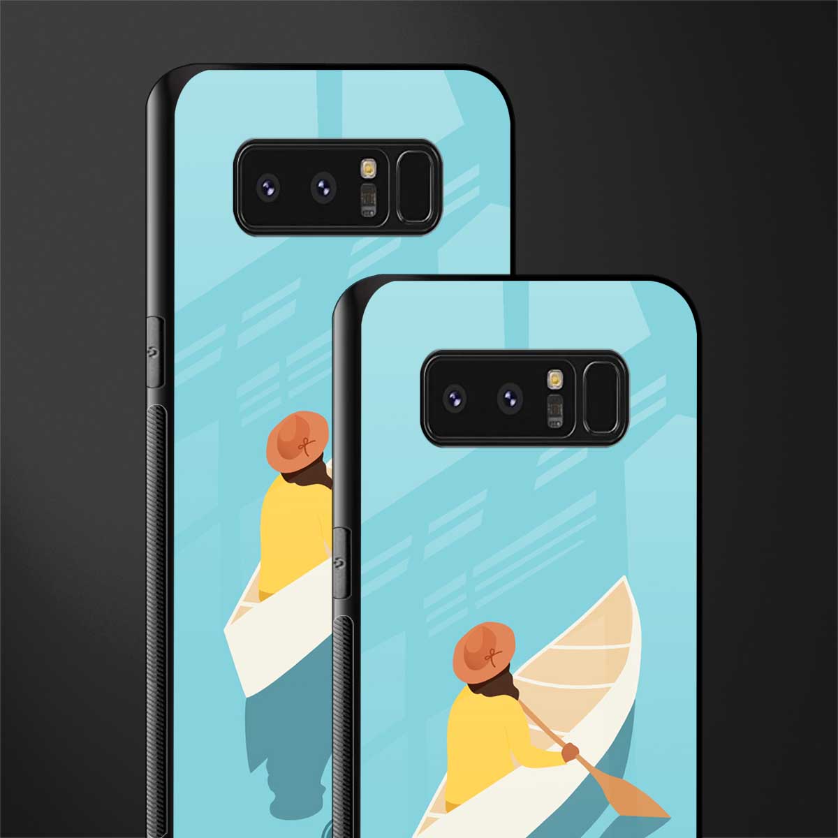 boat girl glass case for samsung galaxy note 8 image-2