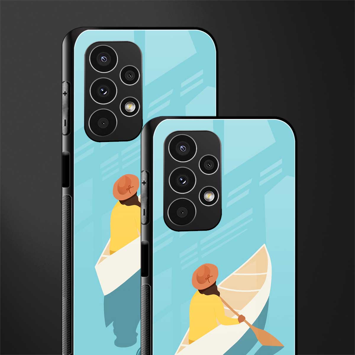 boat girl back phone cover | glass case for samsung galaxy a13 4g
