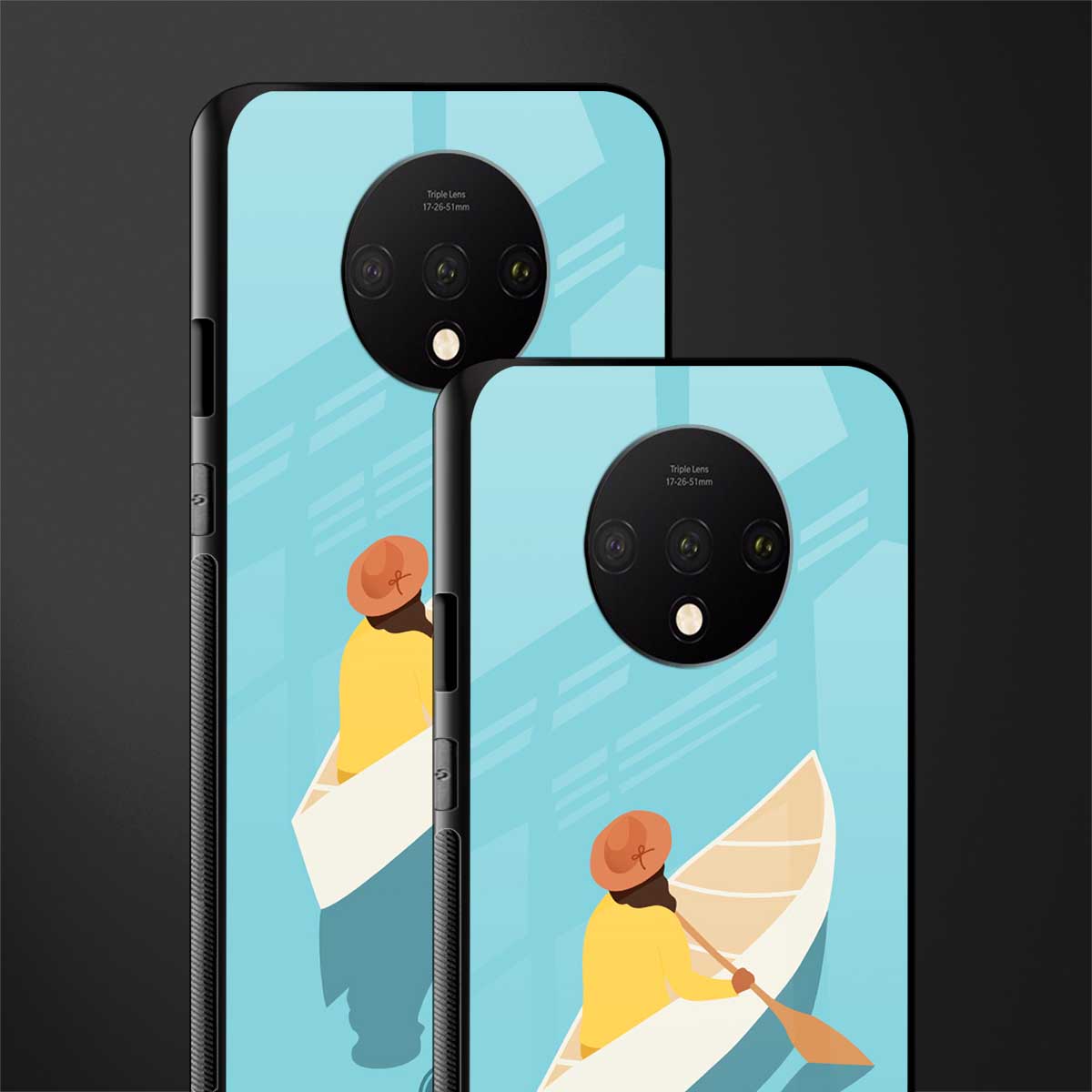boat girl glass case for oneplus 7t image-2