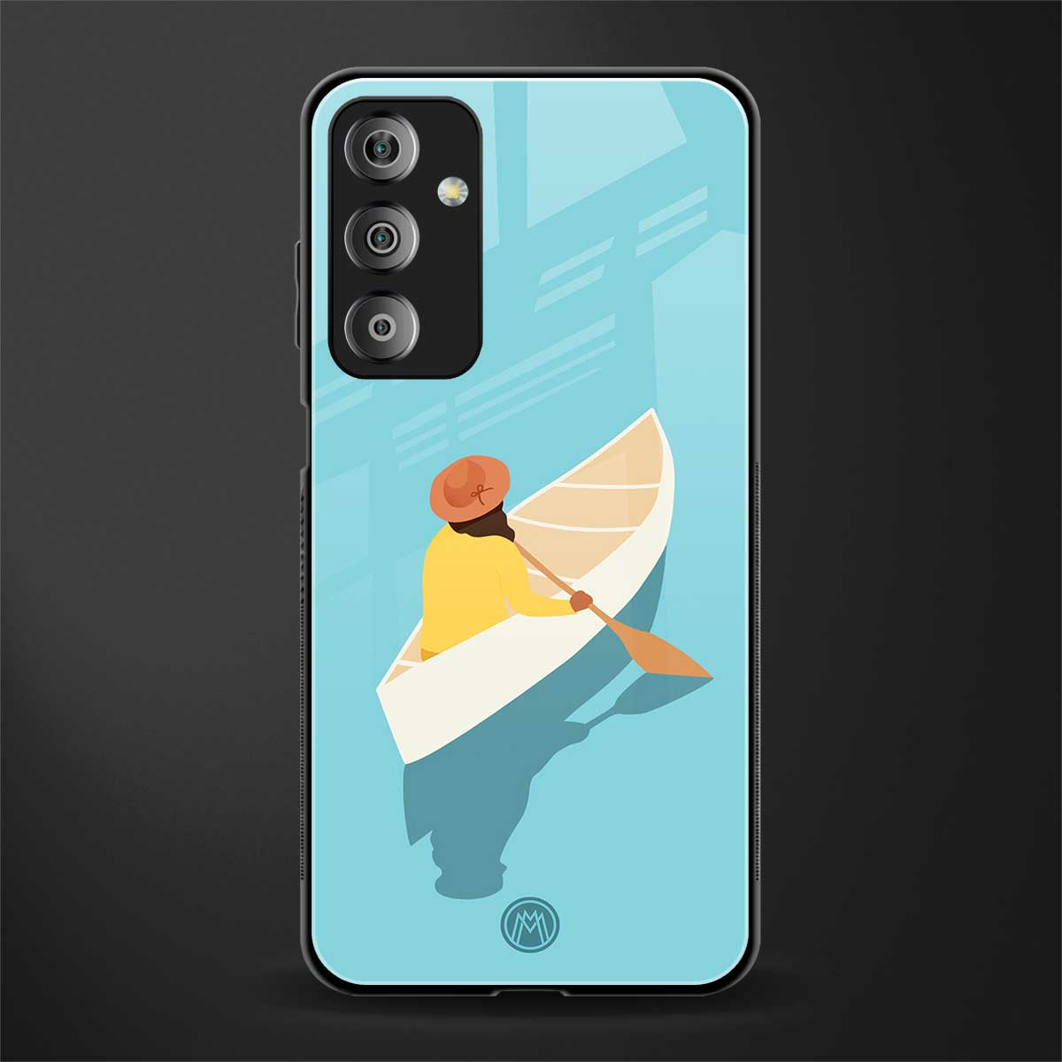 boat girl back phone cover | glass case for samsung galaxy f23 5g