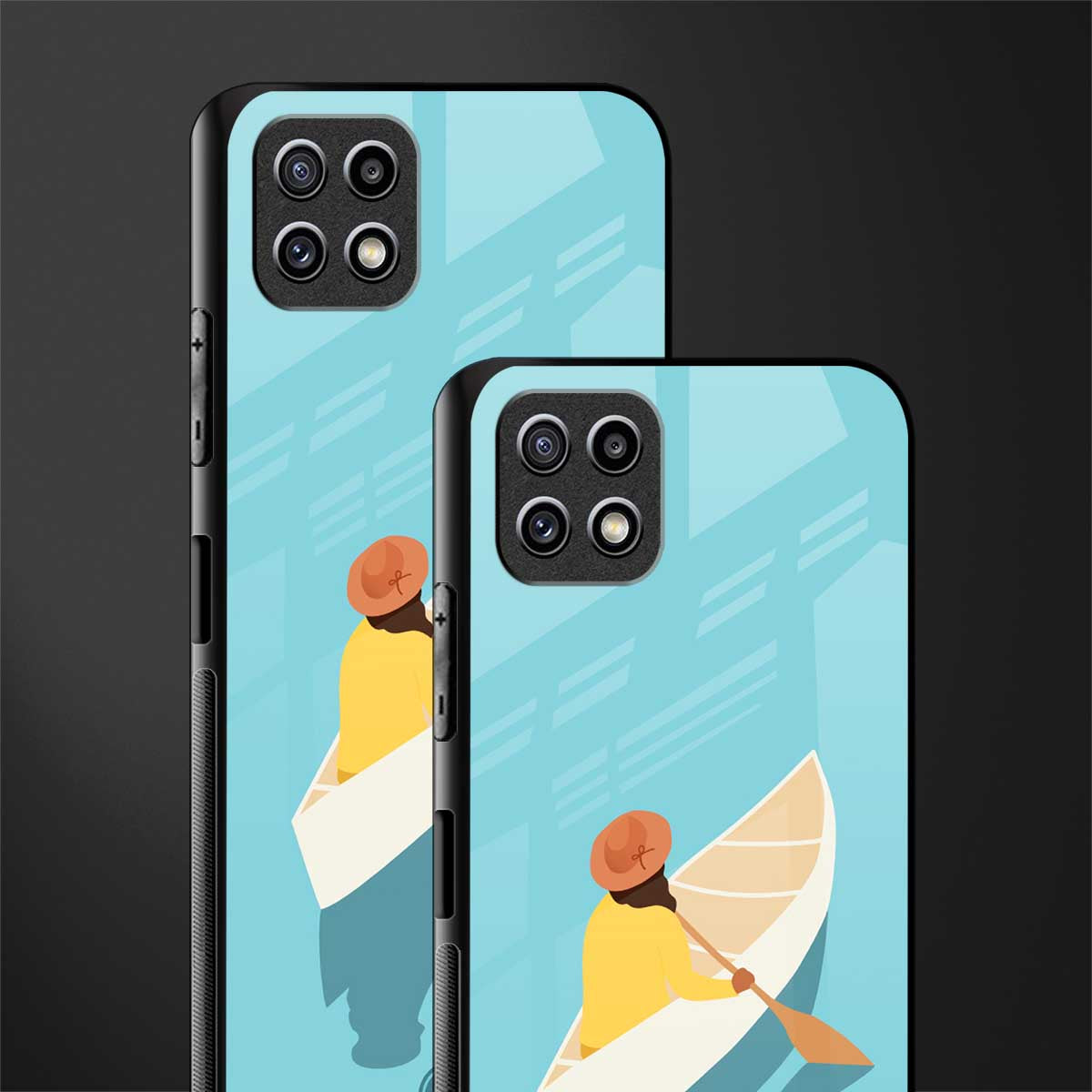 boat girl back phone cover | glass case for samsung galaxy f42