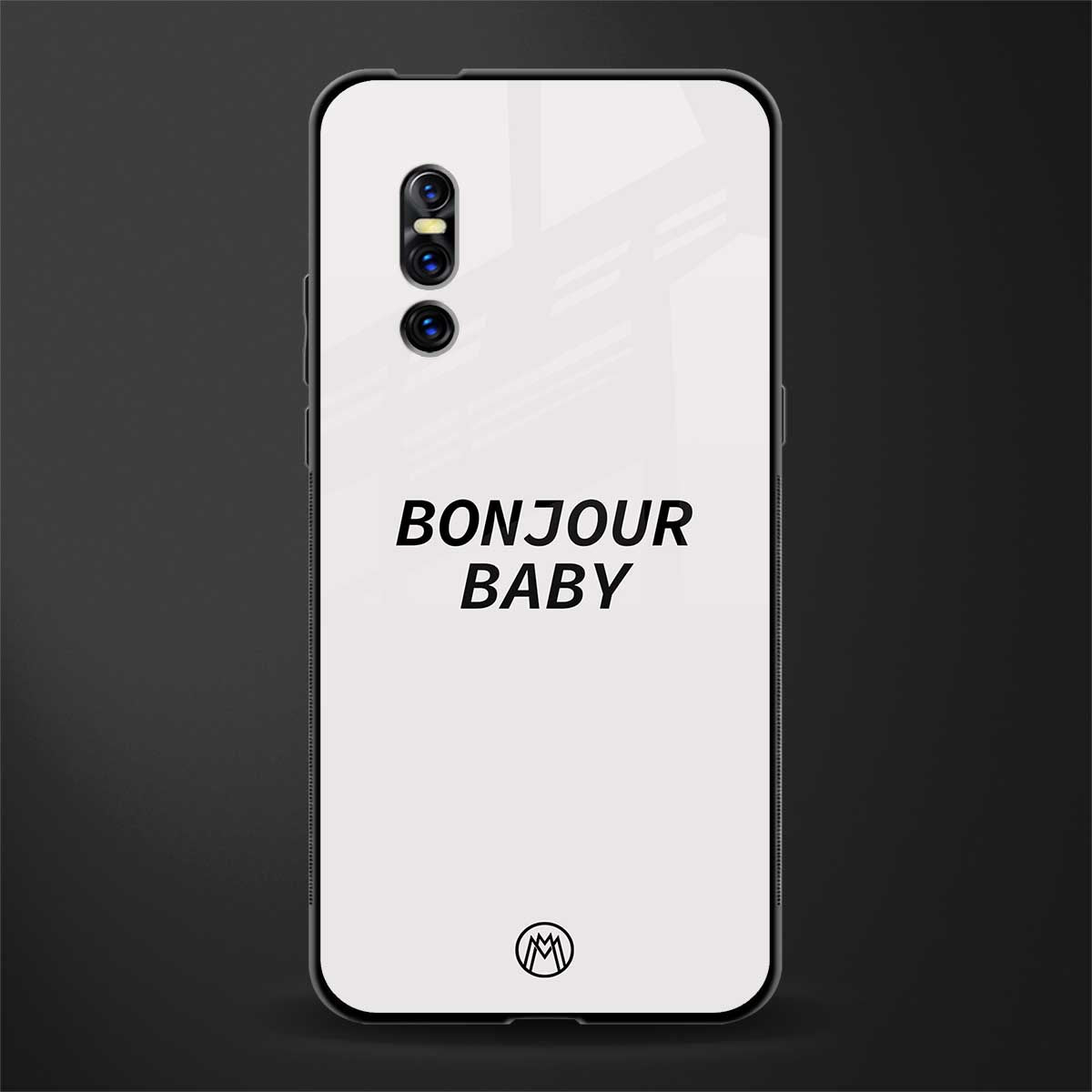 bonjour baby glass case for vivo v15 pro image