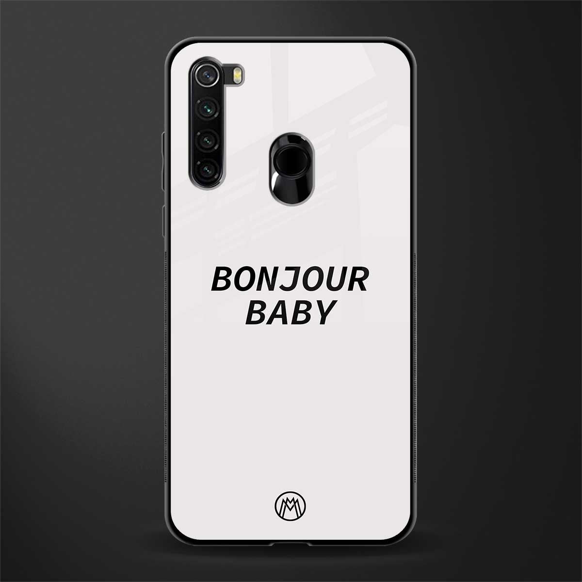 bonjour baby glass case for redmi note 8 image