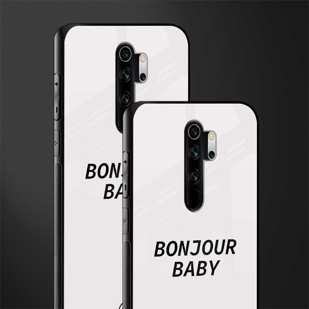 bonjour baby glass case for redmi note 8 pro image-2