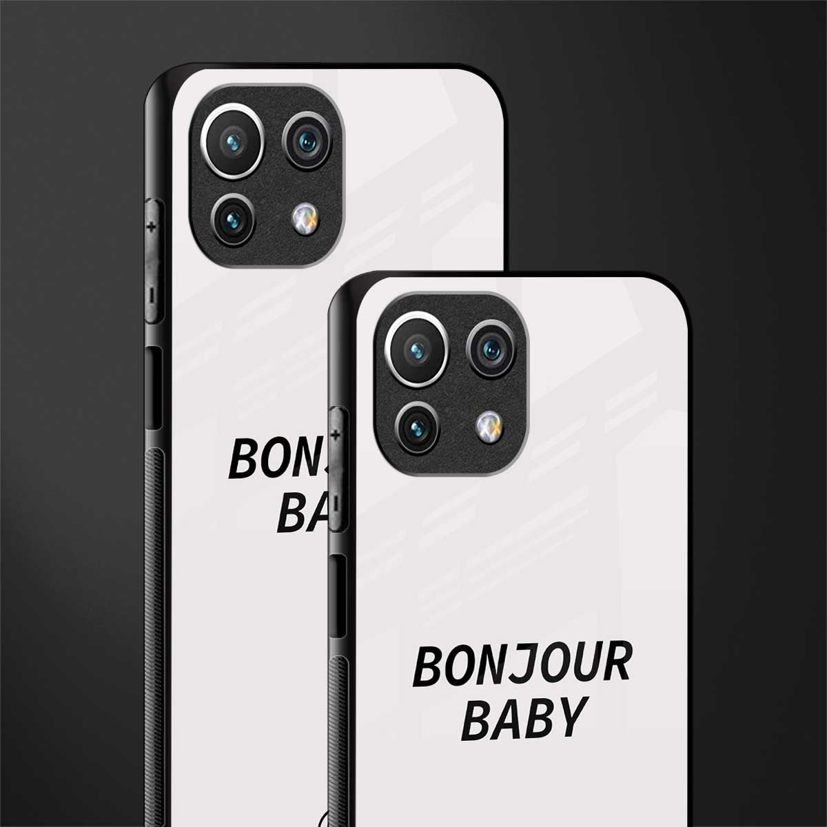 bonjour baby glass case for mi 11 lite image-2