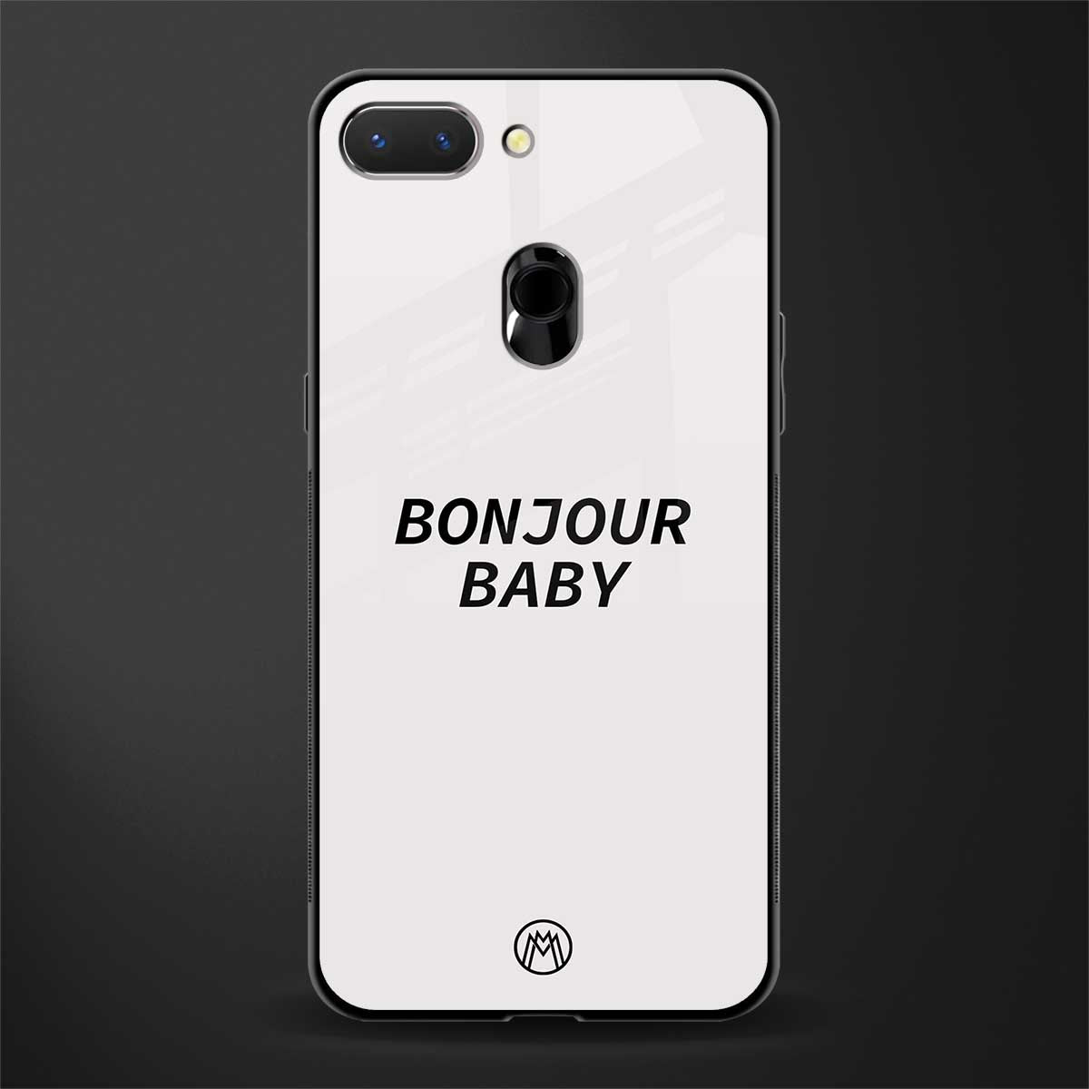 bonjour baby glass case for oppo a5 image