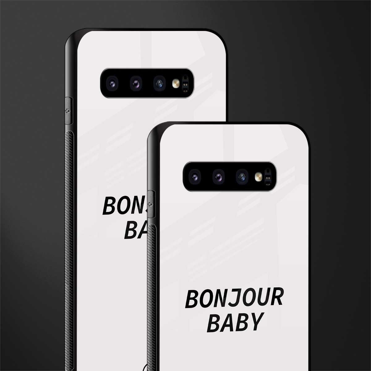 bonjour baby glass case for samsung galaxy s10 plus image-2