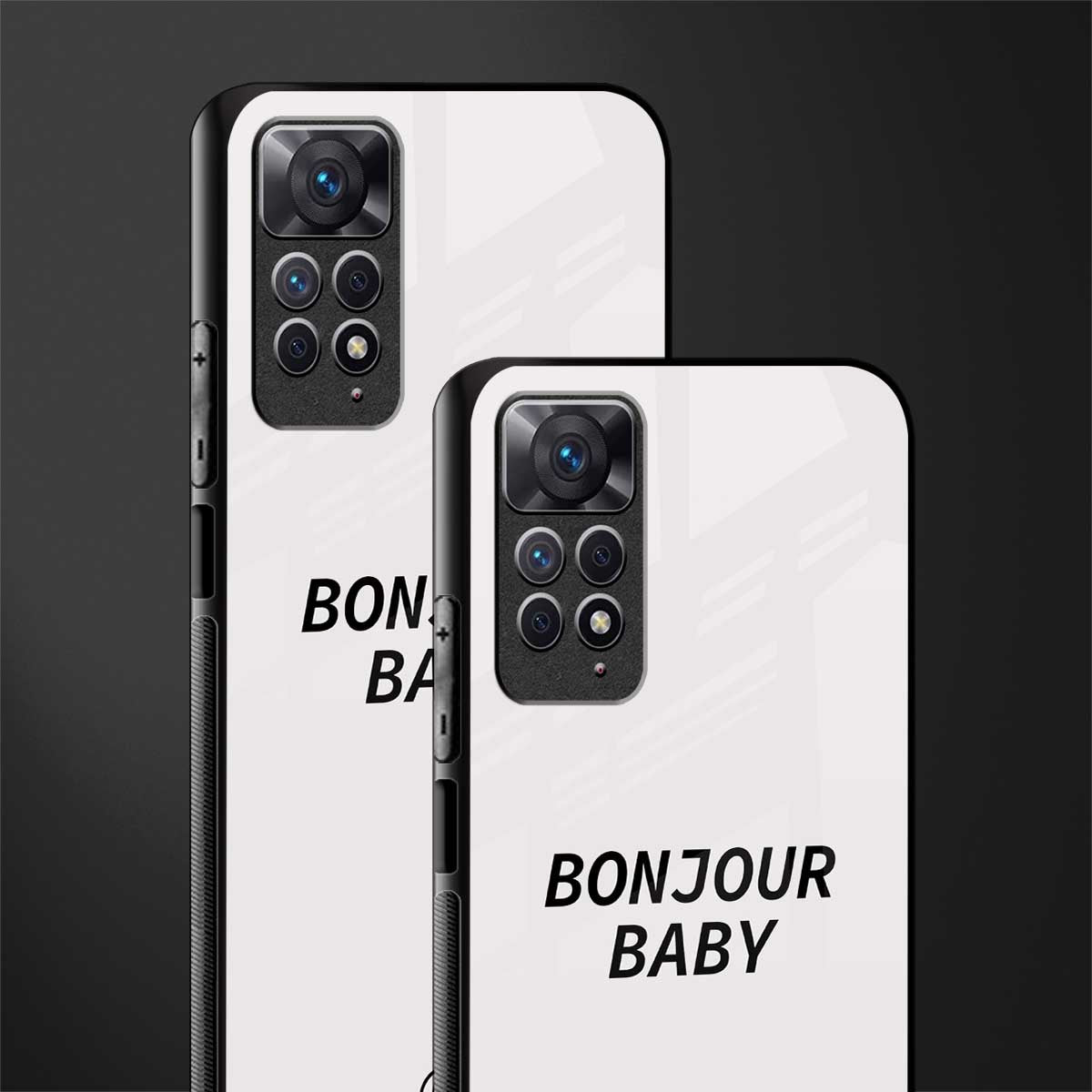 bonjour baby glass case for redmi note 11 pro image-2