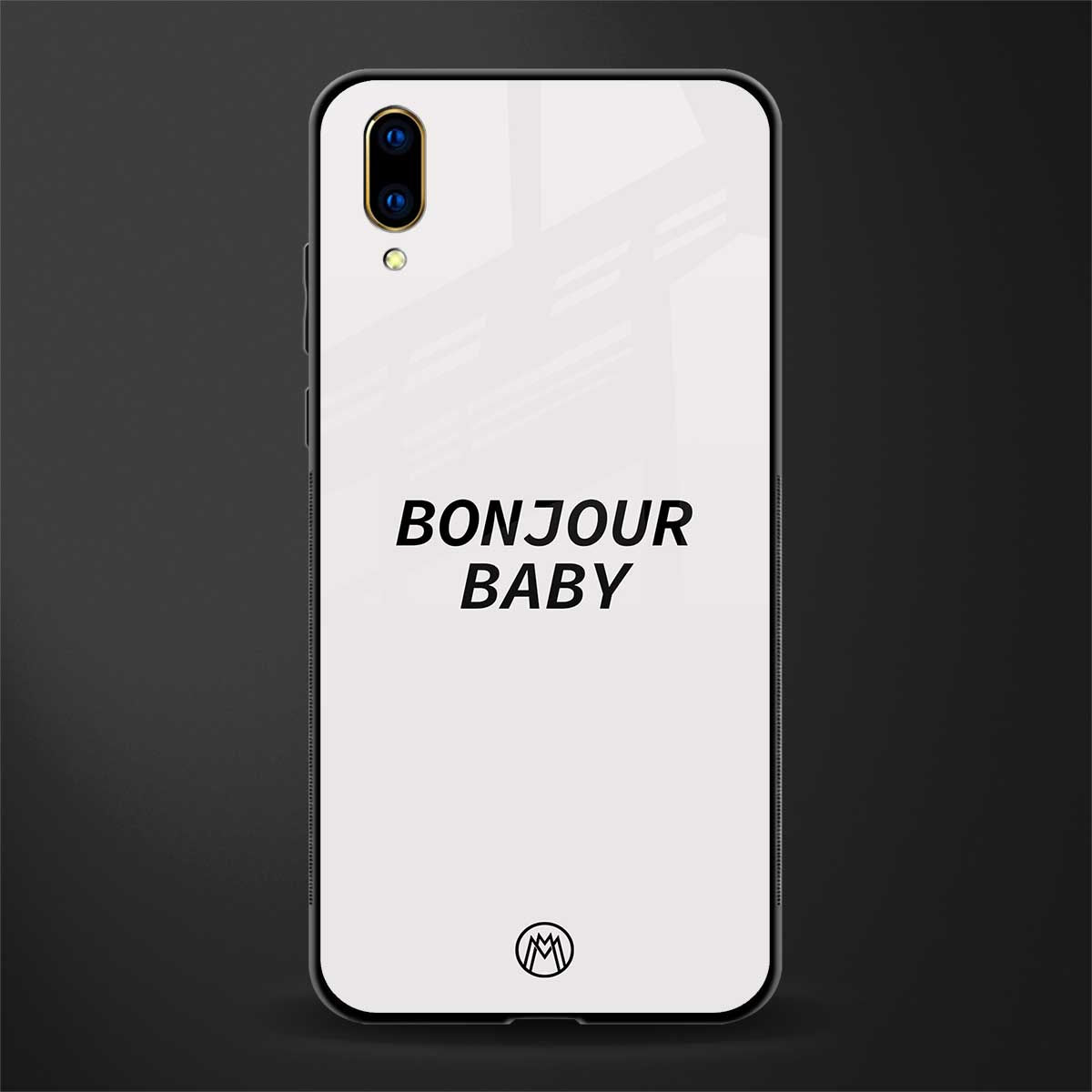 bonjour baby glass case for vivo v11 pro image