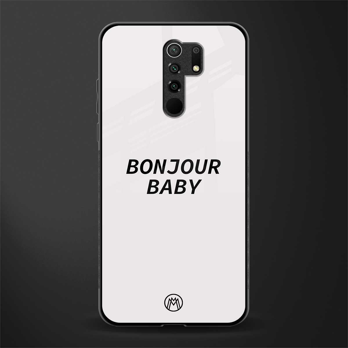 bonjour baby glass case for poco m2 reloaded image