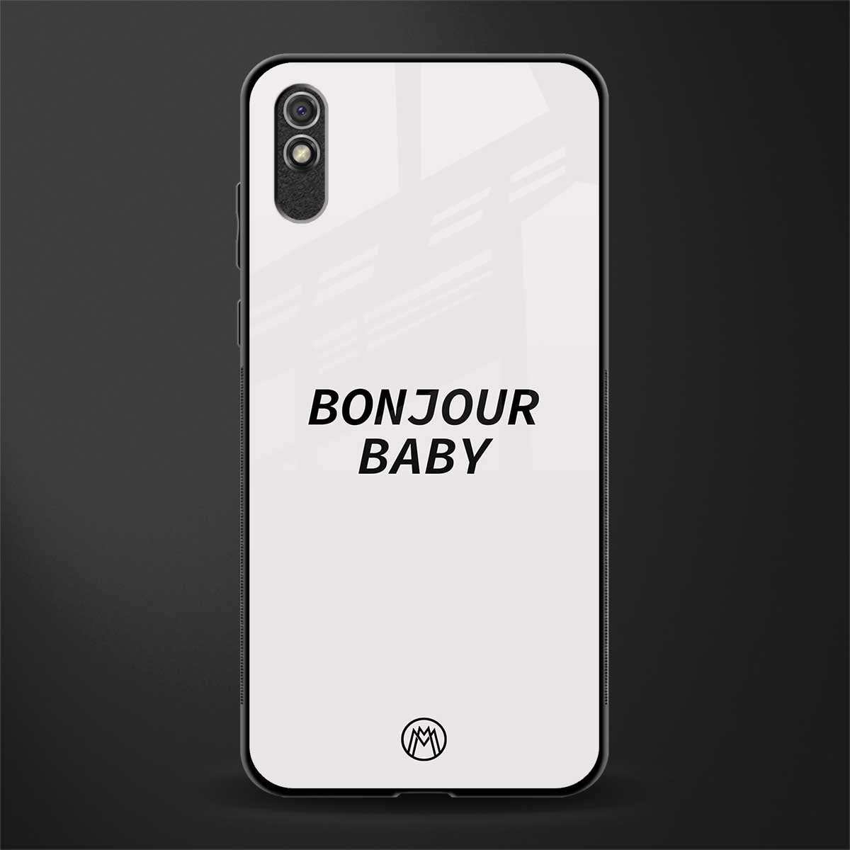 bonjour baby glass case for redmi 9i image
