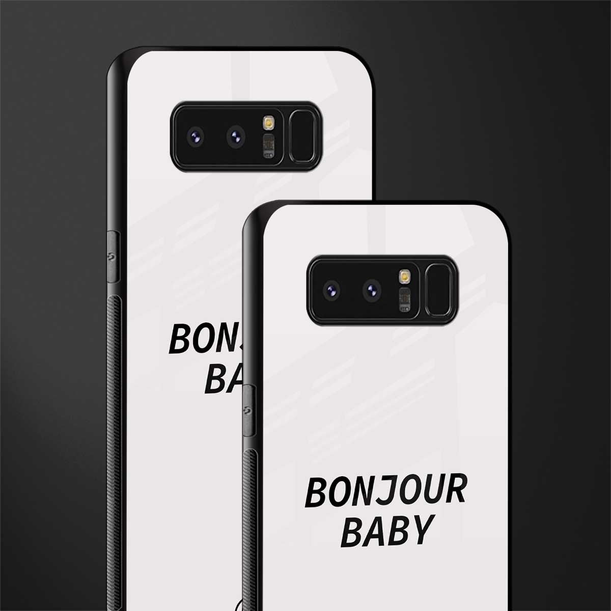 bonjour baby glass case for samsung galaxy note 8 image-2