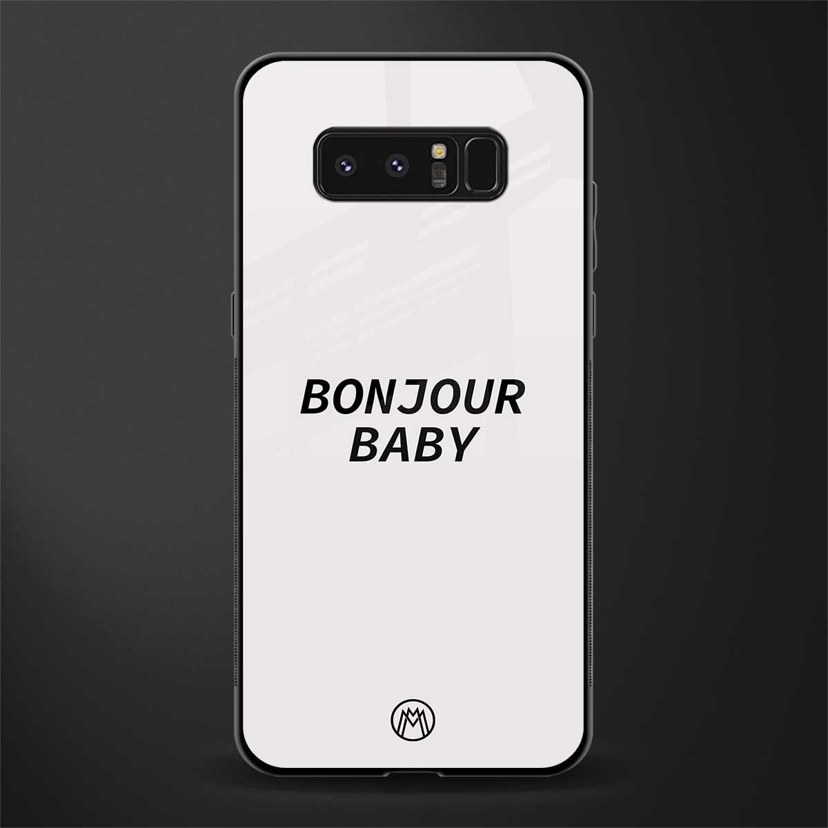 bonjour baby glass case for samsung galaxy note 8 image