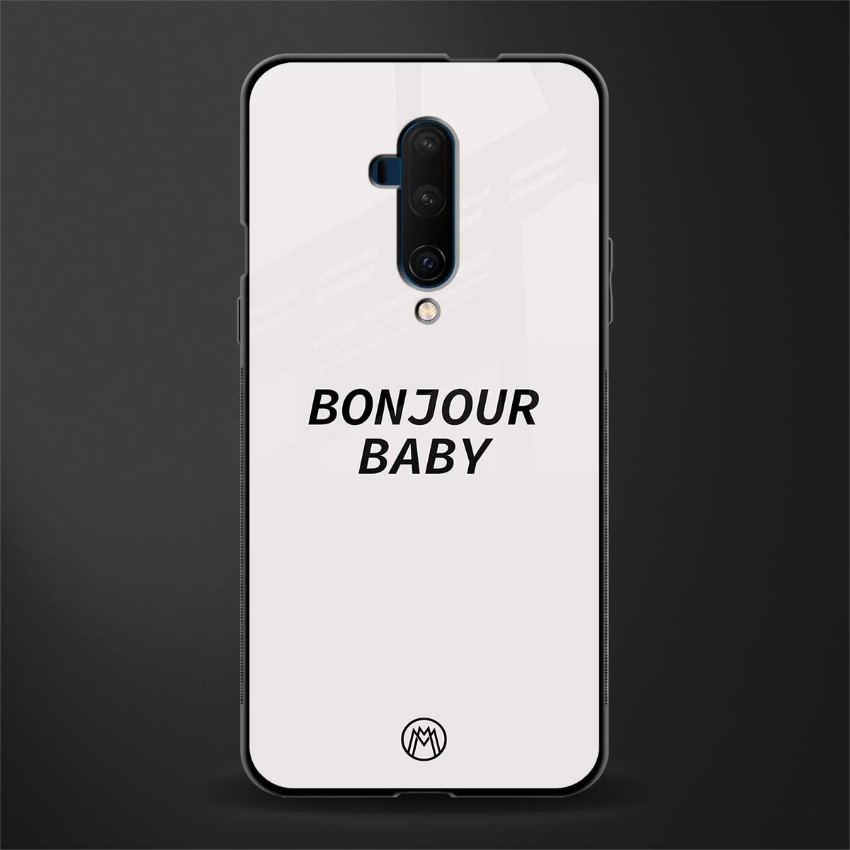 bonjour baby glass case for oneplus 7t pro image