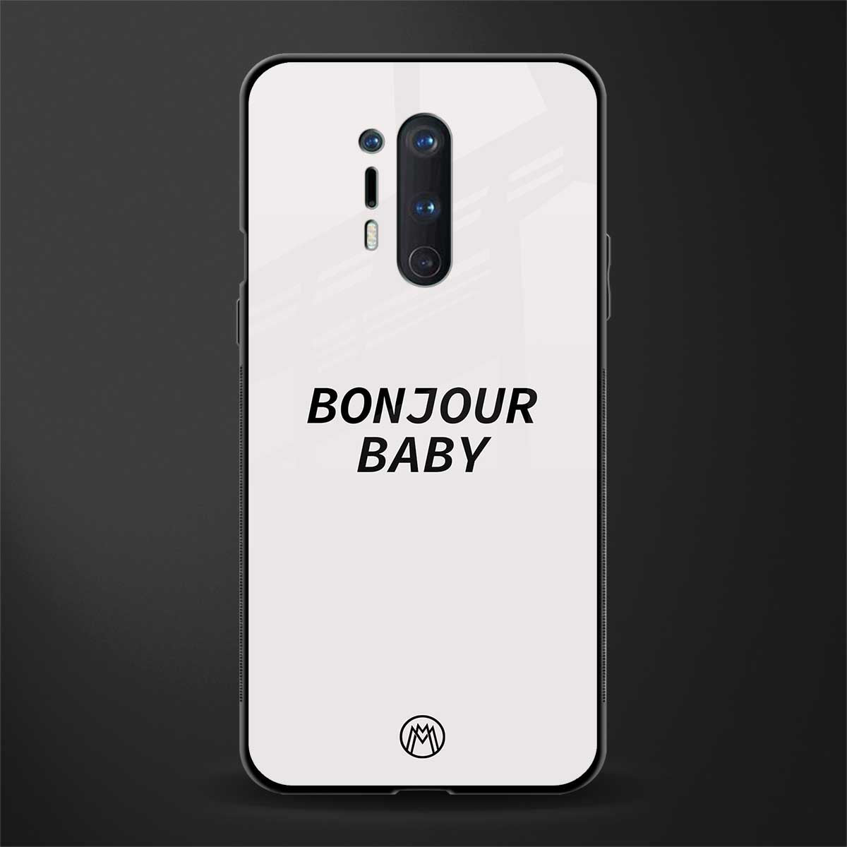 bonjour baby glass case for oneplus 8 pro image