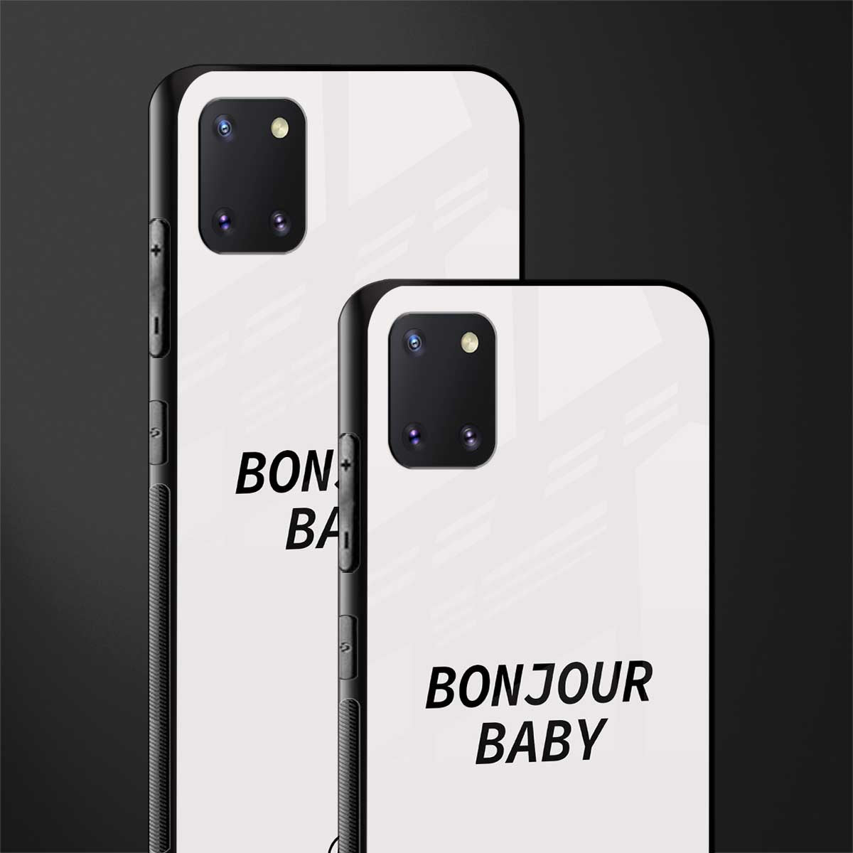 bonjour baby glass case for samsung a81 image-2