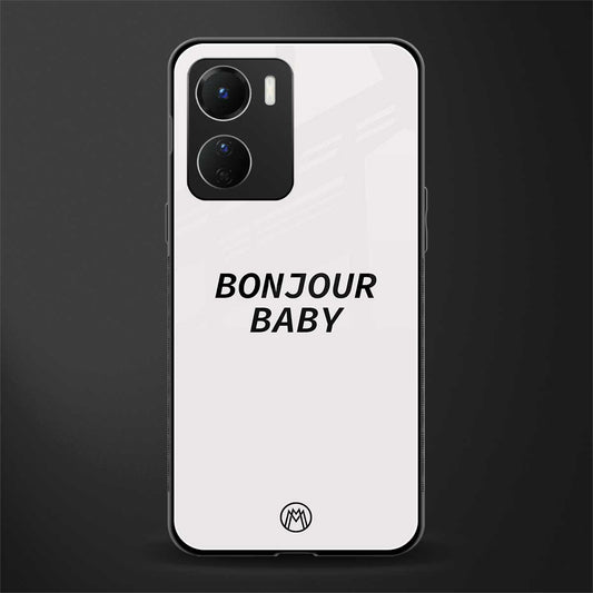bonjour baby back phone cover | glass case for vivo y16