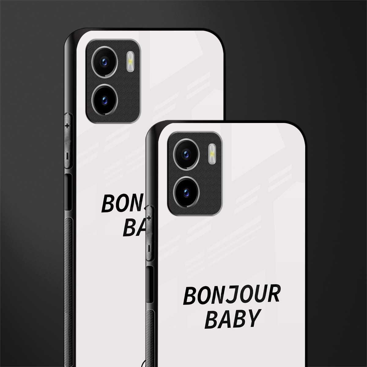 bonjour baby back phone cover | glass case for vivo y72