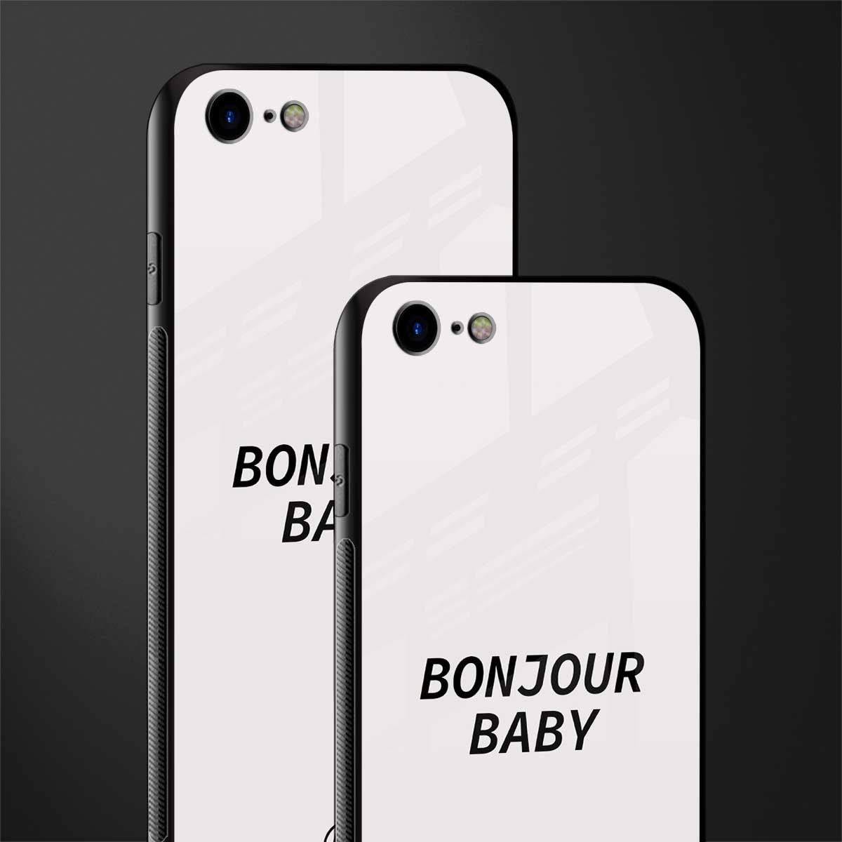 bonjour baby glass case for iphone se 2020 image-2