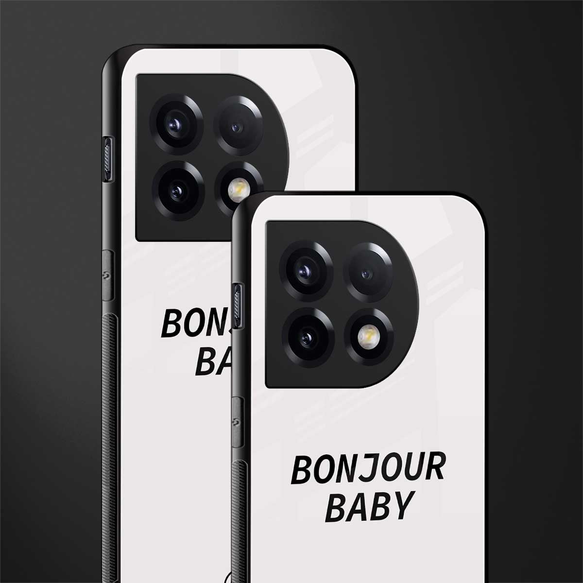 bonjour baby back phone cover | glass case for oneplus 11