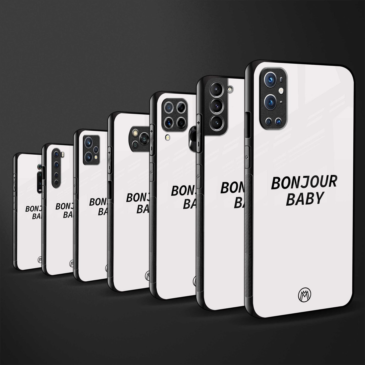 bonjour baby back phone cover | glass case for samsung galaxy a54 5g