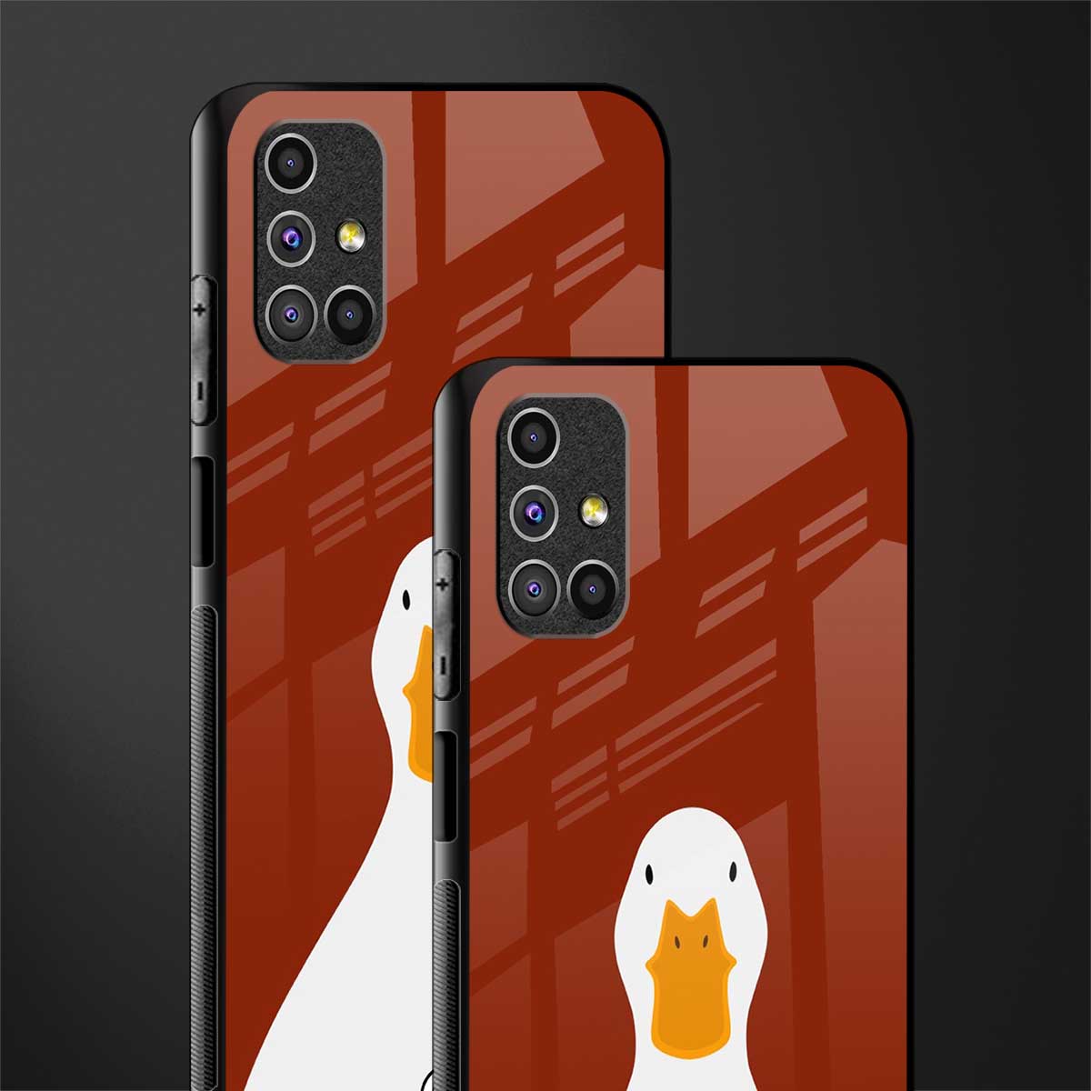 boring goose glass case for samsung galaxy m51 image-2