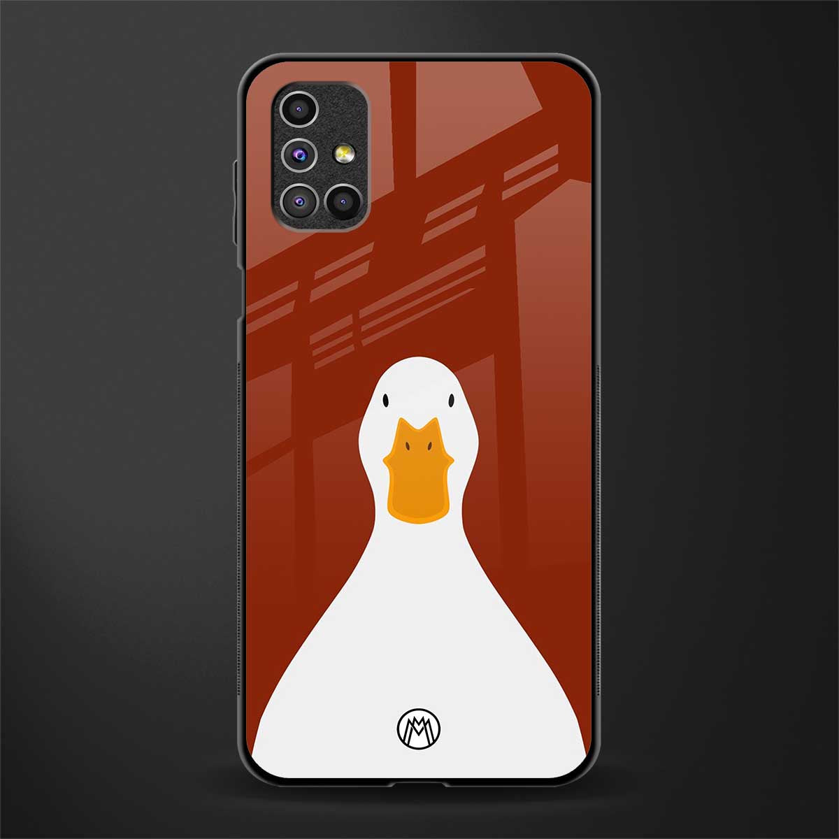 boring goose glass case for samsung galaxy m51 image