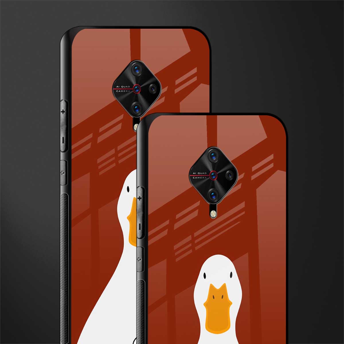 boring goose glass case for vivo s1 pro image-2