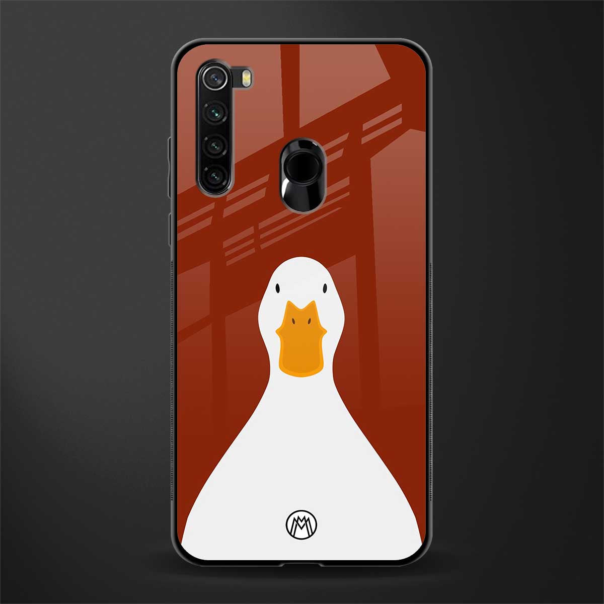 boring goose glass case for redmi note 8 image