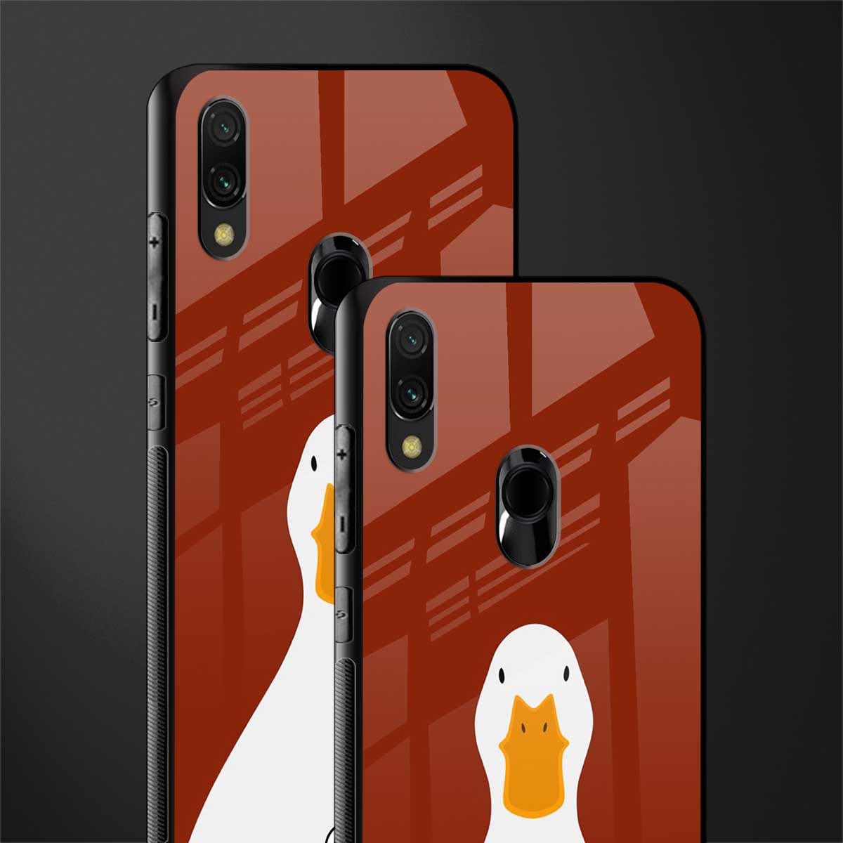 boring goose glass case for redmi y3 image-2