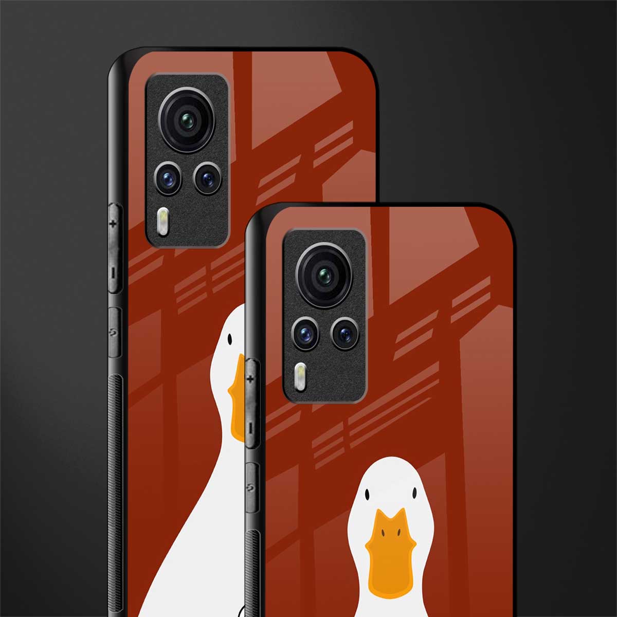 boring goose glass case for vivo x60 pro image-2