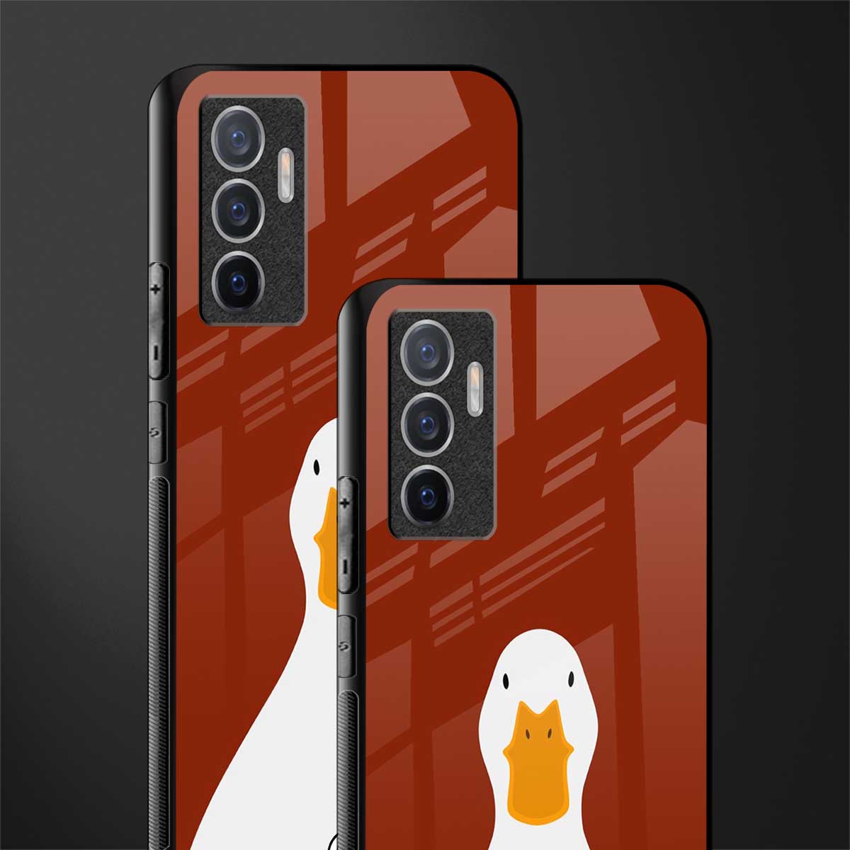 boring goose glass case for vivo v23e image-2