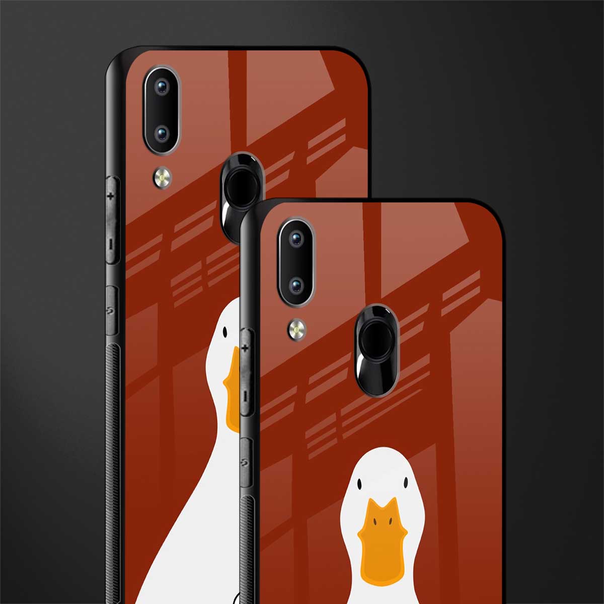 boring goose glass case for vivo y91 image-2