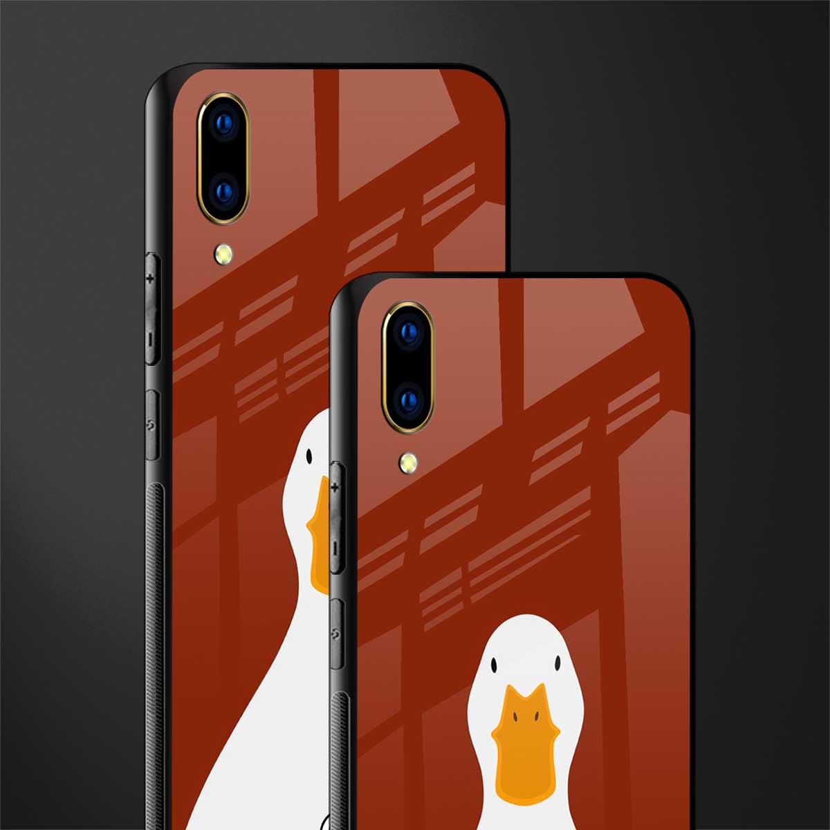 boring goose glass case for vivo v11 pro image-2