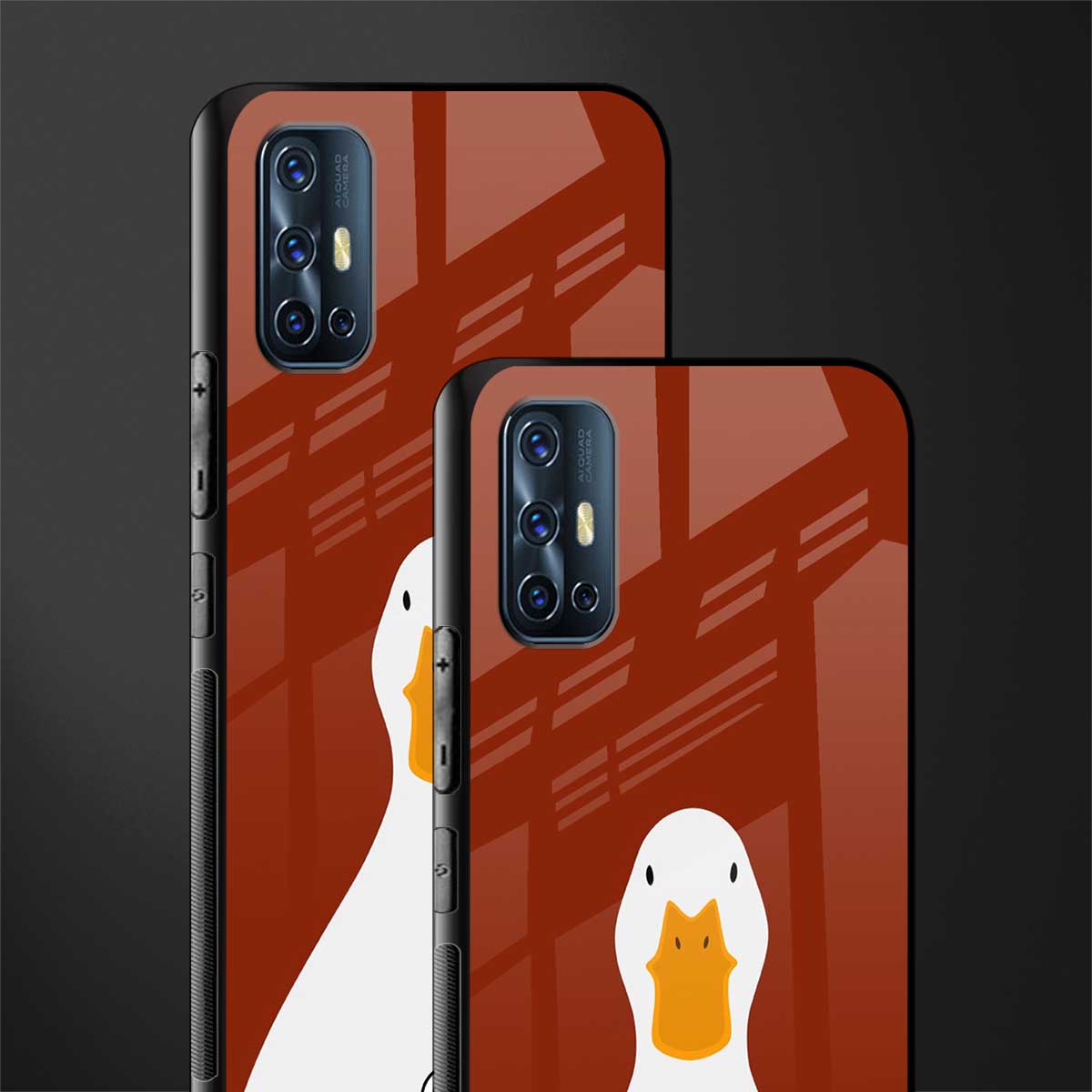 boring goose glass case for vivo v17 image-2
