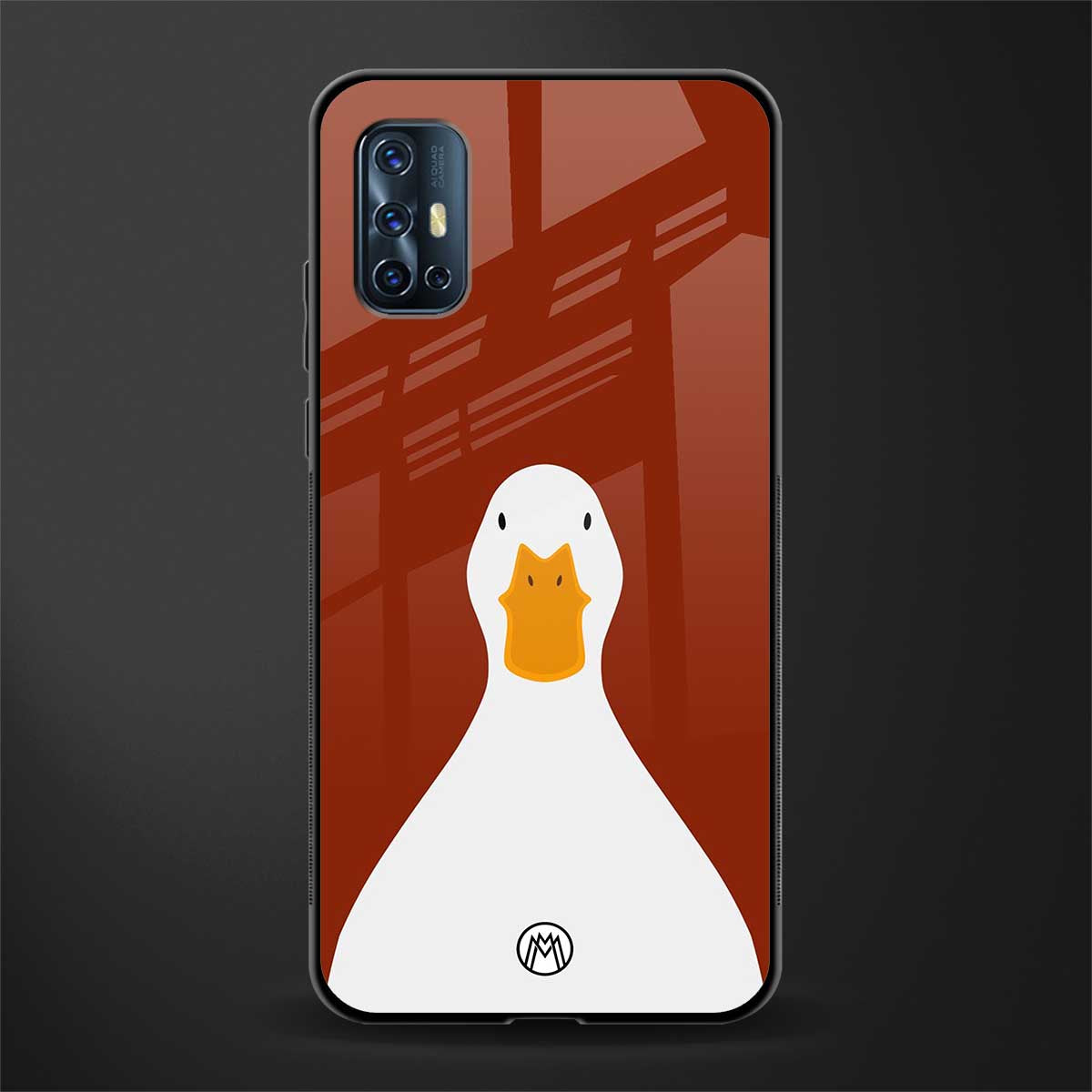 boring goose glass case for vivo v17 image