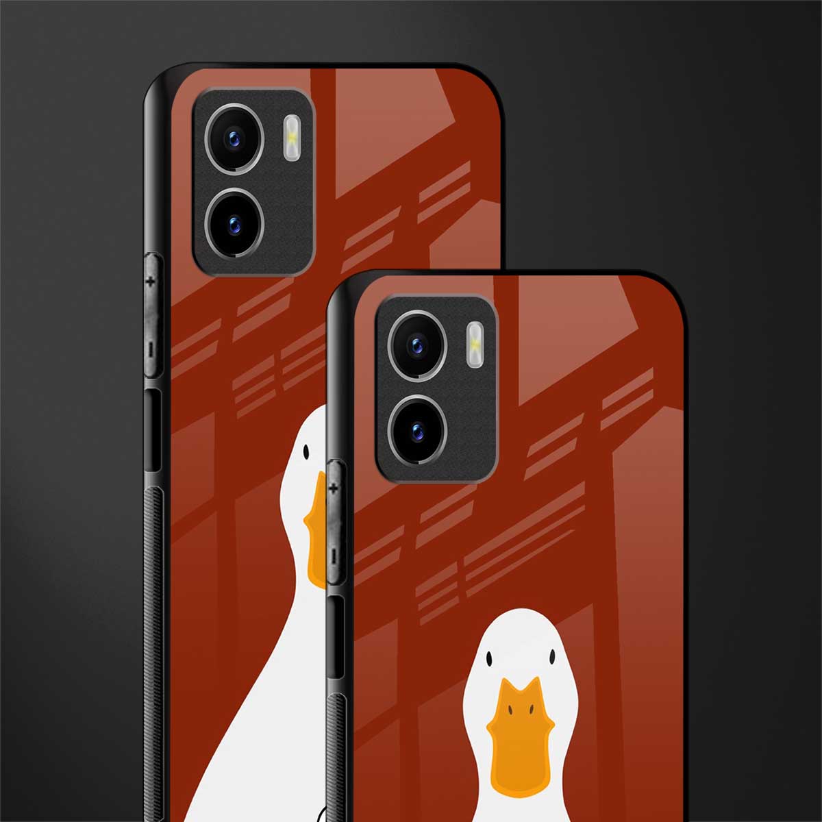 boring goose glass case for vivo y15s image-2