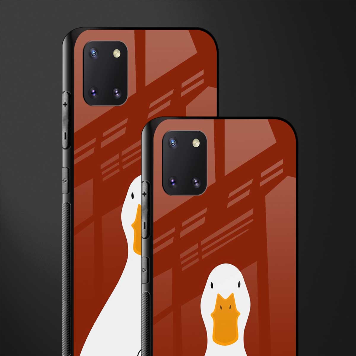 boring goose glass case for samsung a81 image-2