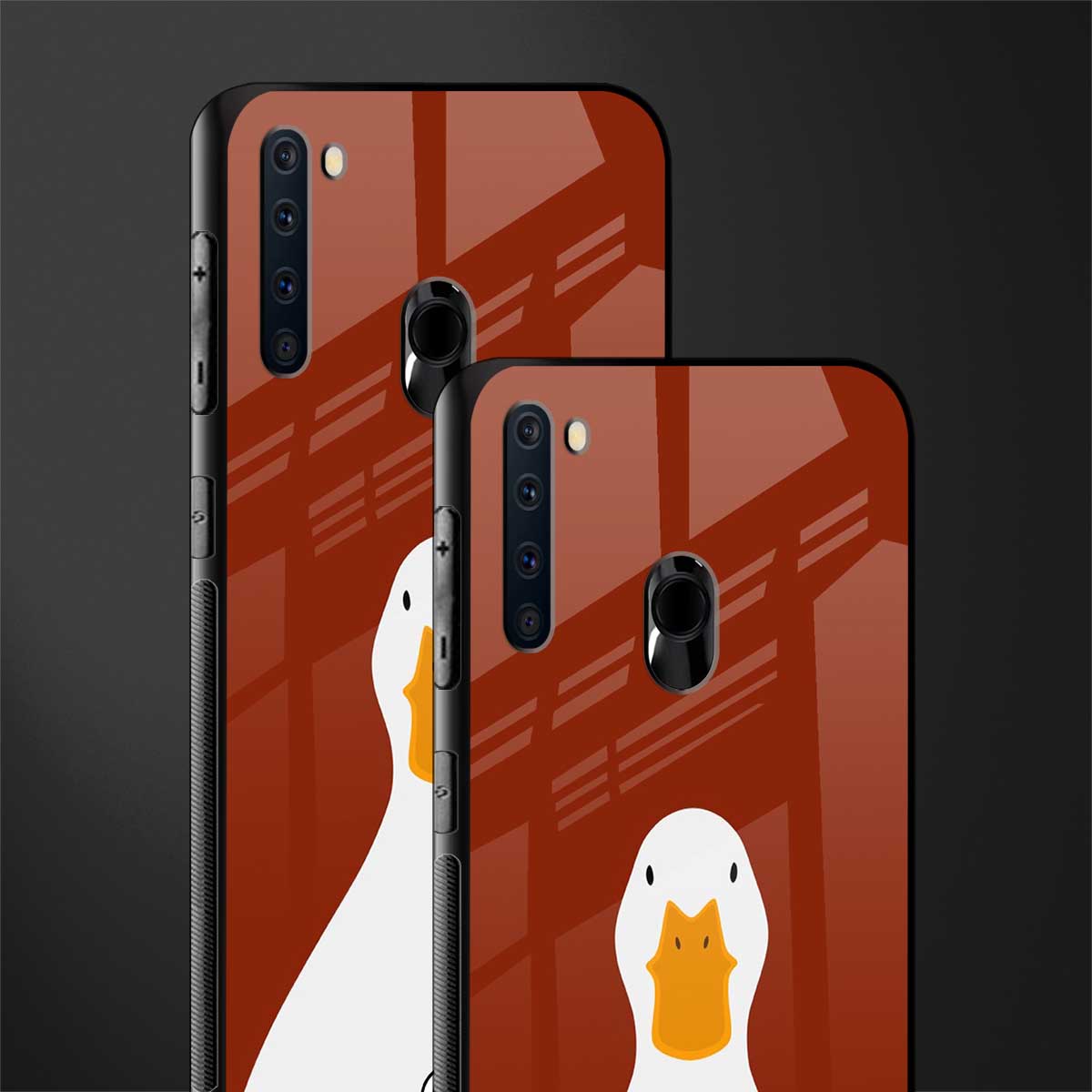boring goose glass case for samsung a21 image-2