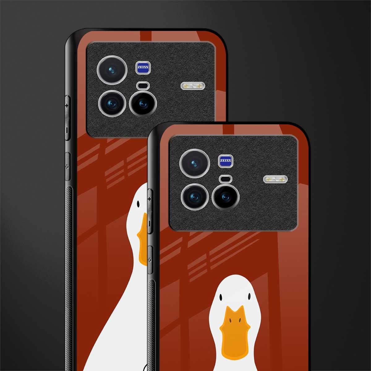 boring goose glass case for vivo x80 image-2