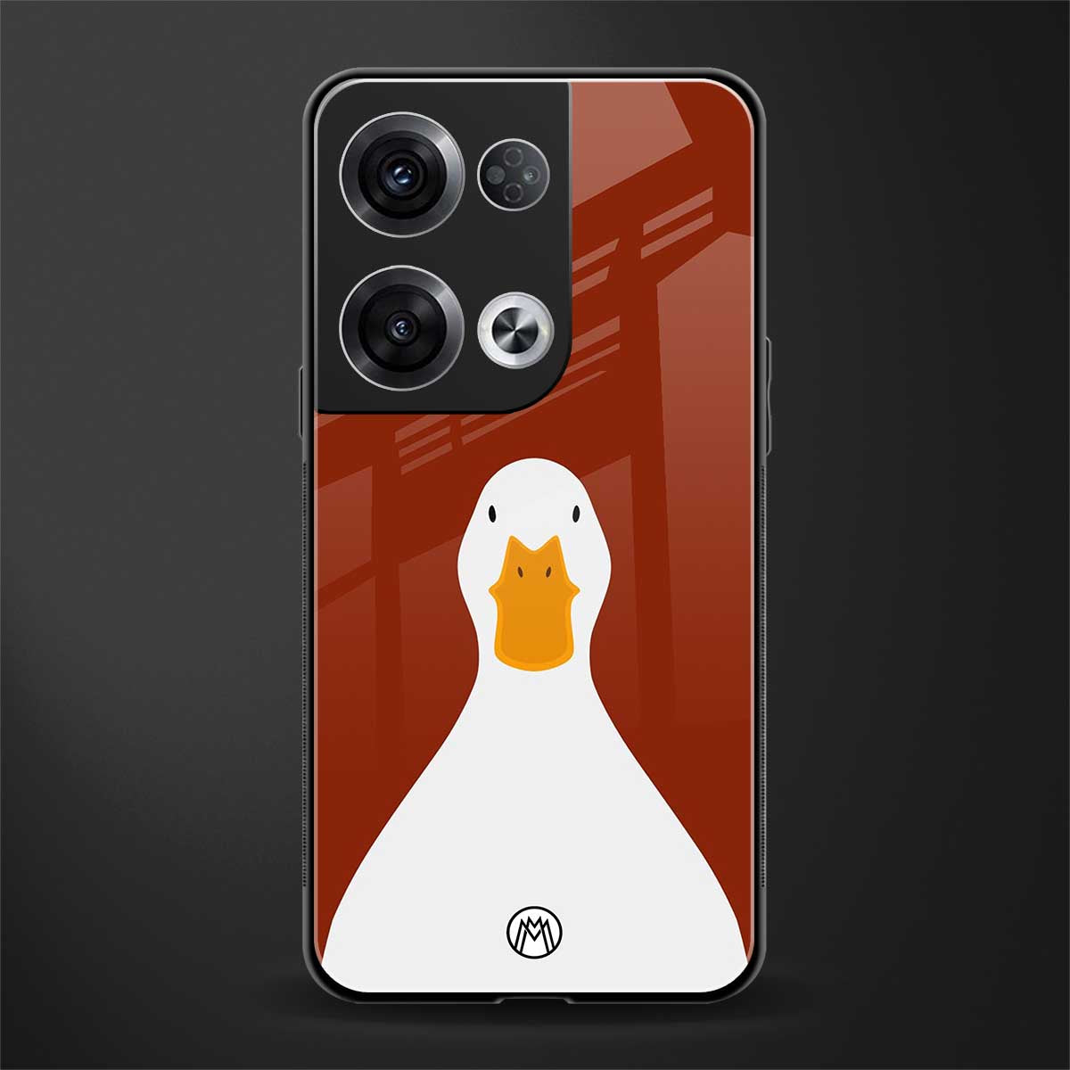 boring goose back phone cover | glass case for oppo reno 8 pro