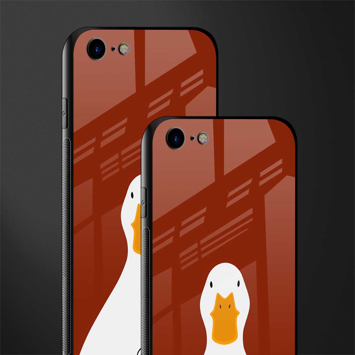 boring goose glass case for iphone se 2020 image-2