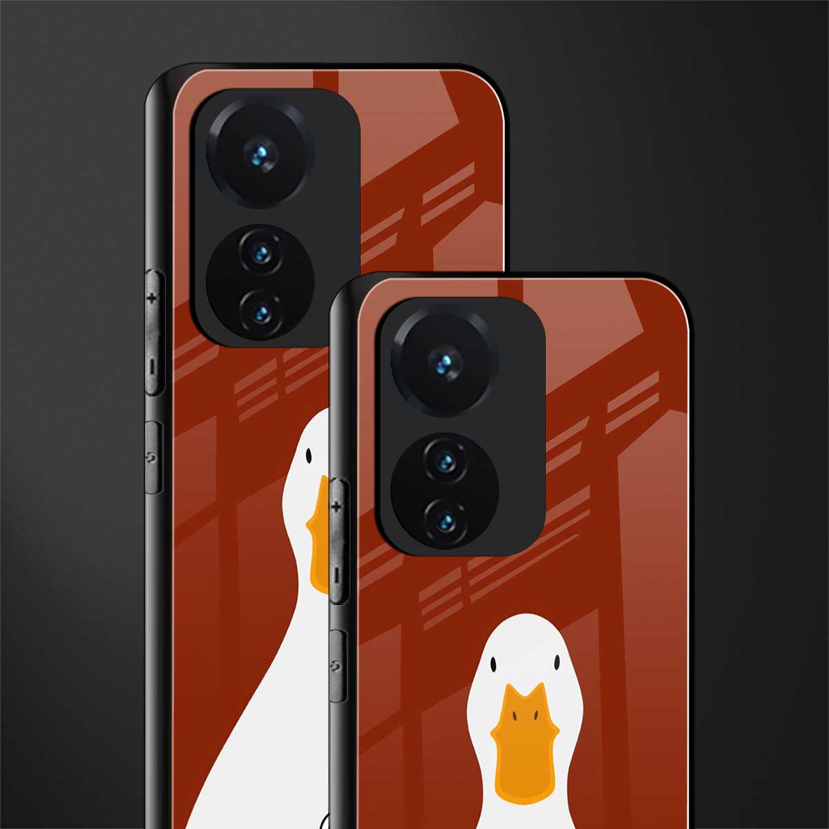 boring goose back phone cover | glass case for vivo t1 44w 4g