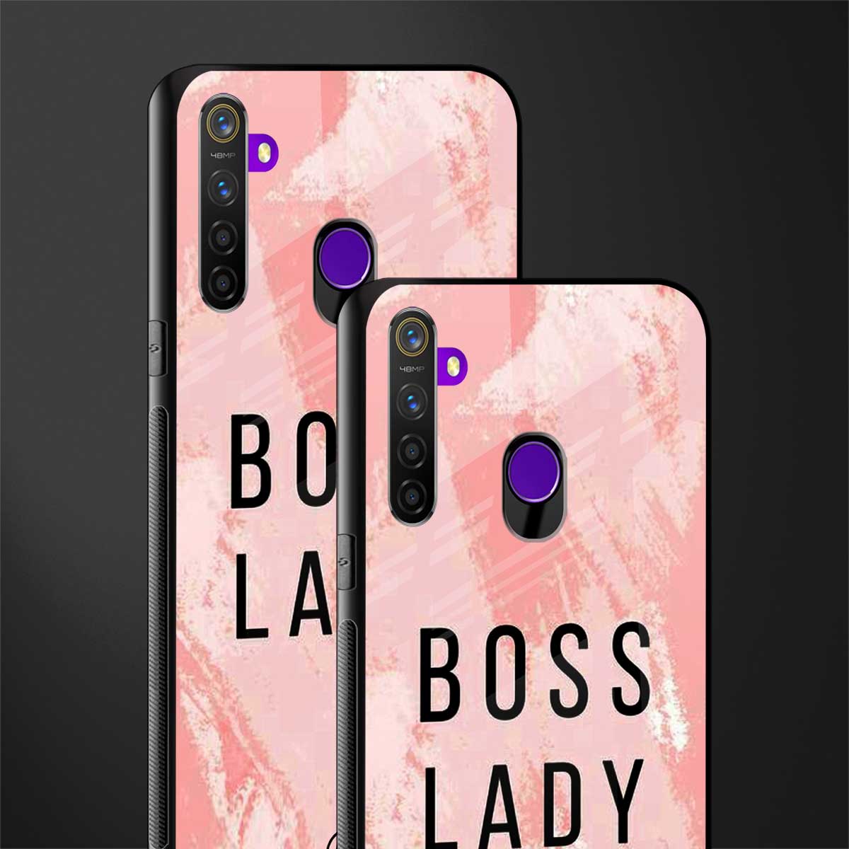 boss lady glass case for realme 5s image-2