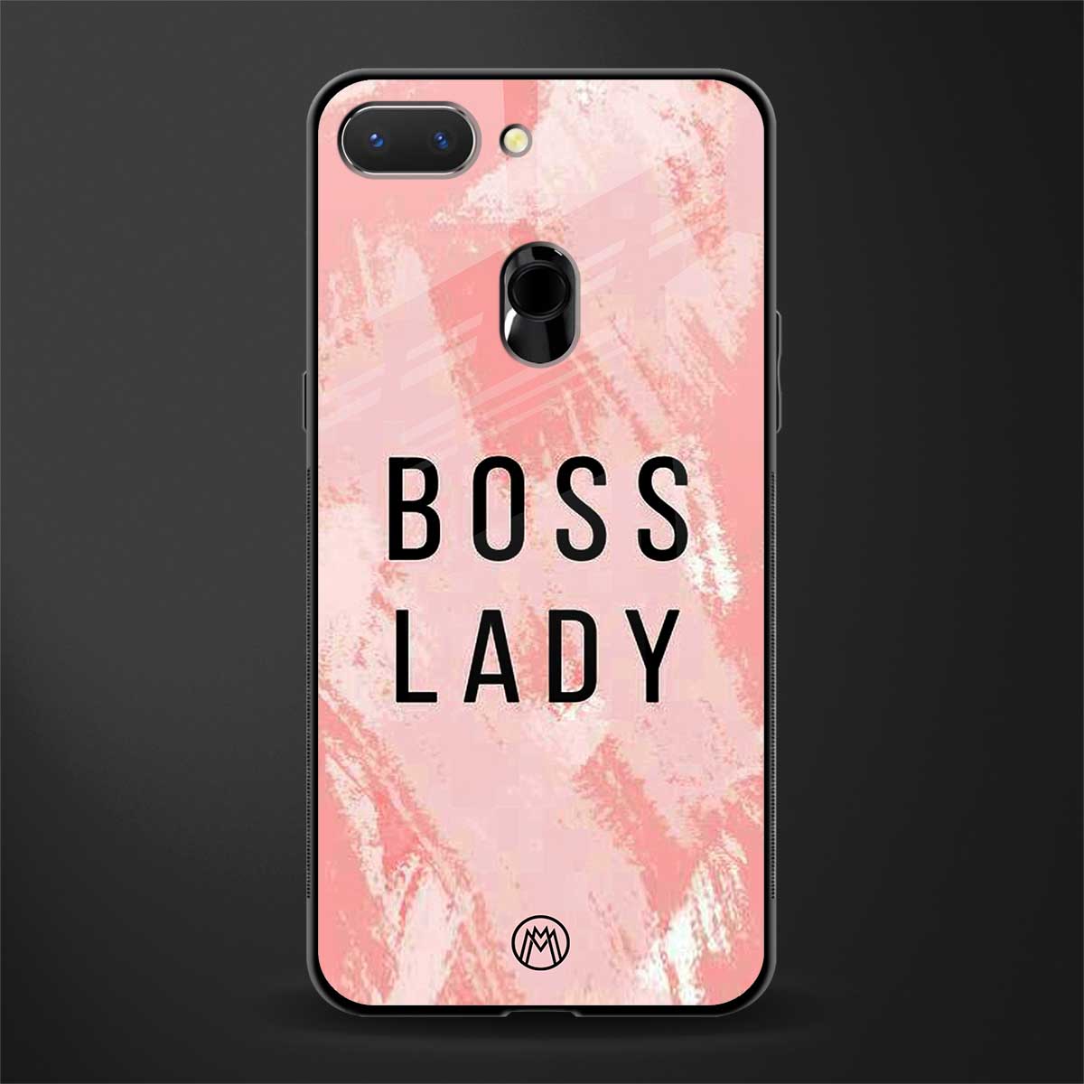 boss lady glass case for oppo a5 image